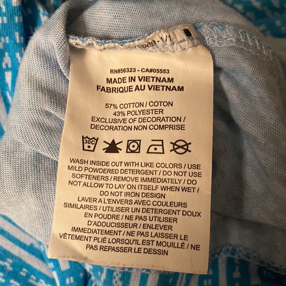 Nike dri-fit tee, sz M, blue geometrical - Picture 4 of 4